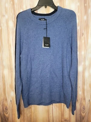 NWT Jack Spade Men's Racing Stripe Crew Sweater Blue Sz Medium M $148 - Image 1 of 4
