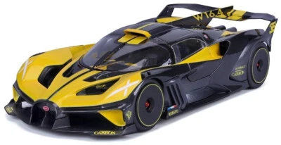 MAISTO 1:24 AUTO DIE CAST BUGATTI  BOLIDE SPECIAL EDITION NERO E GIALLO    32911 - Immagine 1 di 2