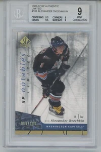 2006-07 SP AUTHENTIC Alex Ovechkin SP NOTABLES LIMITED /100 BGS 9 MINT - Picture 1 of 2