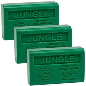 3 x 125g Jungle French Soaps - with Shea Butter - Savon de Marseille - Picture 1 of 3