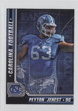 2012 North Carolina Tar Heels Schedule Cards Peyton Jenest #63