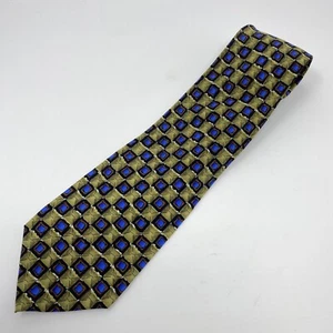 J Garcia Uncorrected Manuscript Collection 14 Men's Green Blue 4” Silk Necktie - Picture 1 of 5