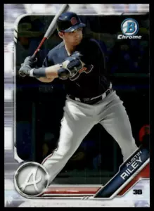 2019 Bowman #BCP-129 Austin Riley Chrome Prospects Atlanta Braves Baseball - Picture 1 of 2
