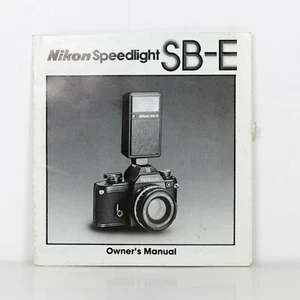Nikon Speedlight SB-E Owner’s Manual | 12 Panel Foldout | Very Good Condition - Picture 1 of 2
