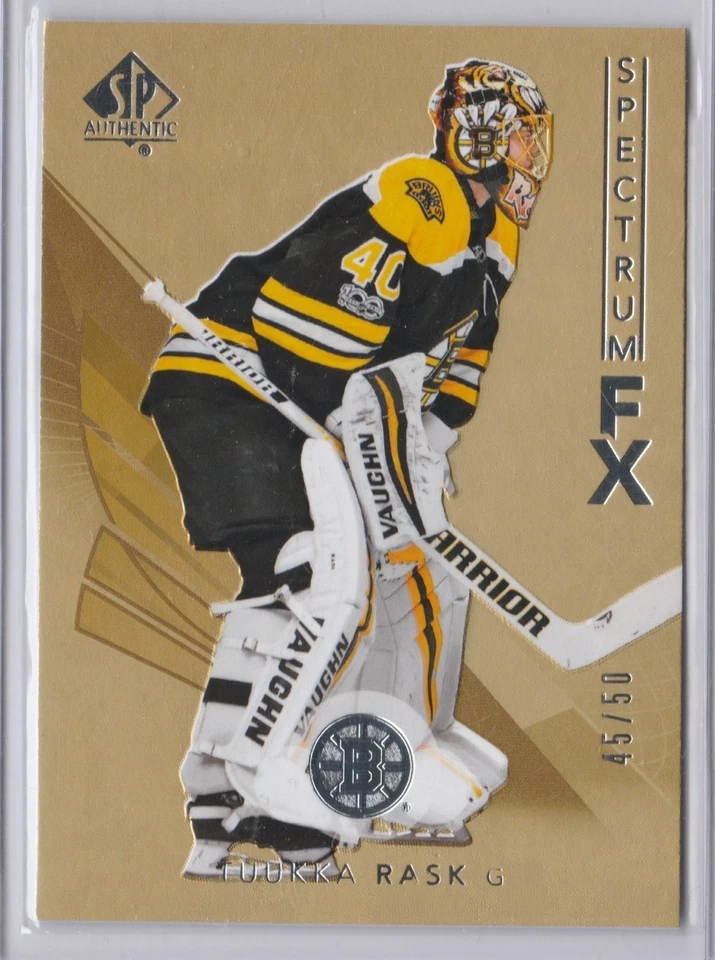2017-18 SP Authentic Spectrum FX Gold #S31 Tuukka Rask /50 Boston Bruins - Image 1 of 1