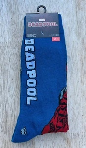 NEW ~ MARVEL ~ DEADPOOL ~ CREW SOCKS ~ SHOE SIZE 6-12 ~ CENTRIC - Picture 1 of 2