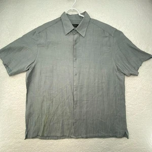 Jhane Barnes Frequency XL Herren Kurzarm Freizeithemd mit Knopfleiste gestreift - Bild 1 von 12