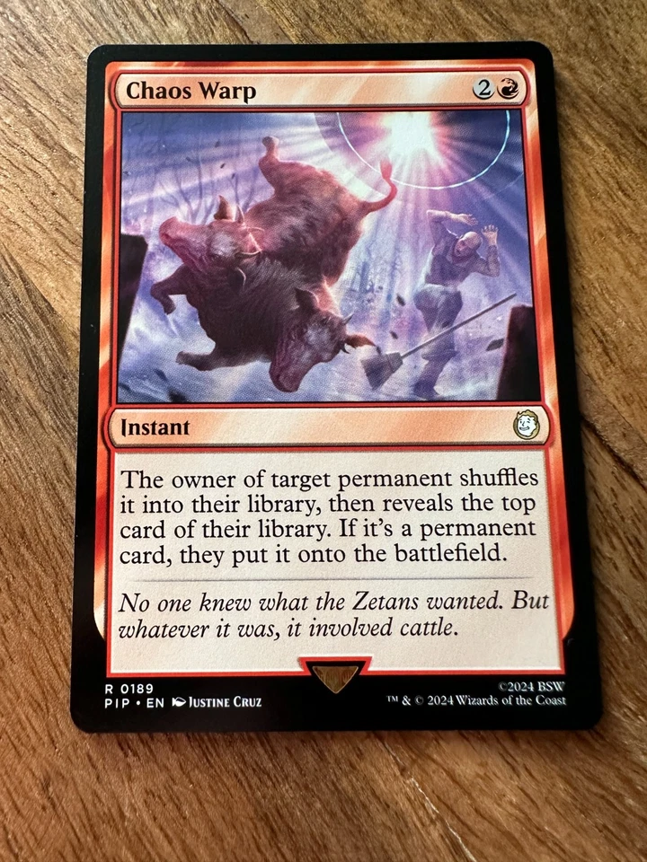 Chaos Warp / Chaosschleife - Fallout - NM - EN - MTG - Magic the Gatering - TCG - Bild 1 von 1