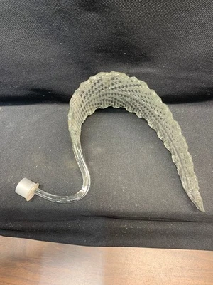 LÁMPARA VENECIANA CRISTAL MURANO HOJA MÁS PEQUEÑA REPUESTO 8 3/4" LARGO Foto 1 de 4