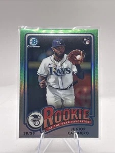 2024 Bowman Chrome Refractor Rookie of the Year Favorites #ROY8 Junior Caminero - Bild 1 von 2