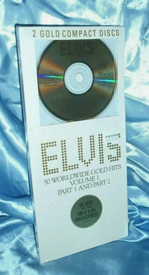 ELVIS 50 WorldWide GOLD Hits Vol 1 & 2 1st Iss. Longbox 2 GOLD CD Set 1988 NEW🎵 - Image 1 of 4