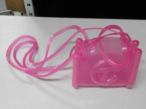 Pink TELFAR x Melissa Small Jelly Crossbody Shopper Handbag - Picture 1 of 9