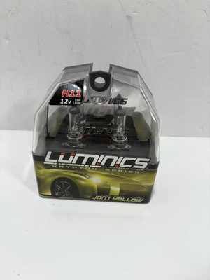 Luminics Krypton Series Jdm Yellow H11 bulbs  headlights LKY H11F 55w NEW - Image 1 of 4
