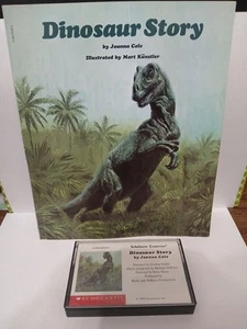 Vintage Scholastic Paperback Dinosaur Story By Joanna Cole With Cassette Tape - Picture 1 of 2