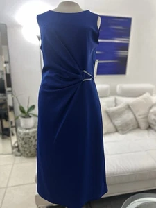 Vestido midi gris Madison talla 12 azul eléctrico  - Imagen 1 de 14