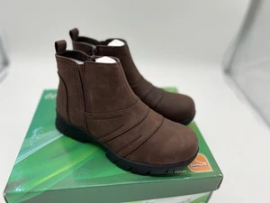 NEW Easy Street Women's Comfort Wave Blythe Zip Boots Brown 6 WW - Picture 1 of 7