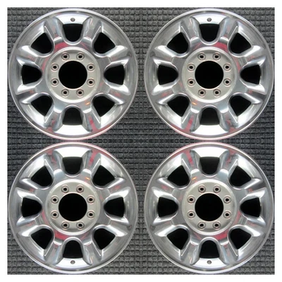Set 2011 2013 2015 Ford F250 F-250 F350 F-350 OEM 20 Polished Wheels Rims 3844 Foto 1 de 4