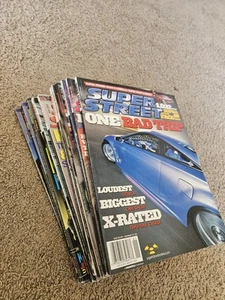 Super Street Magazine 11 Issue Lot 2005 Import Tuner Car Mag Near Complete - Picture 1 of 3