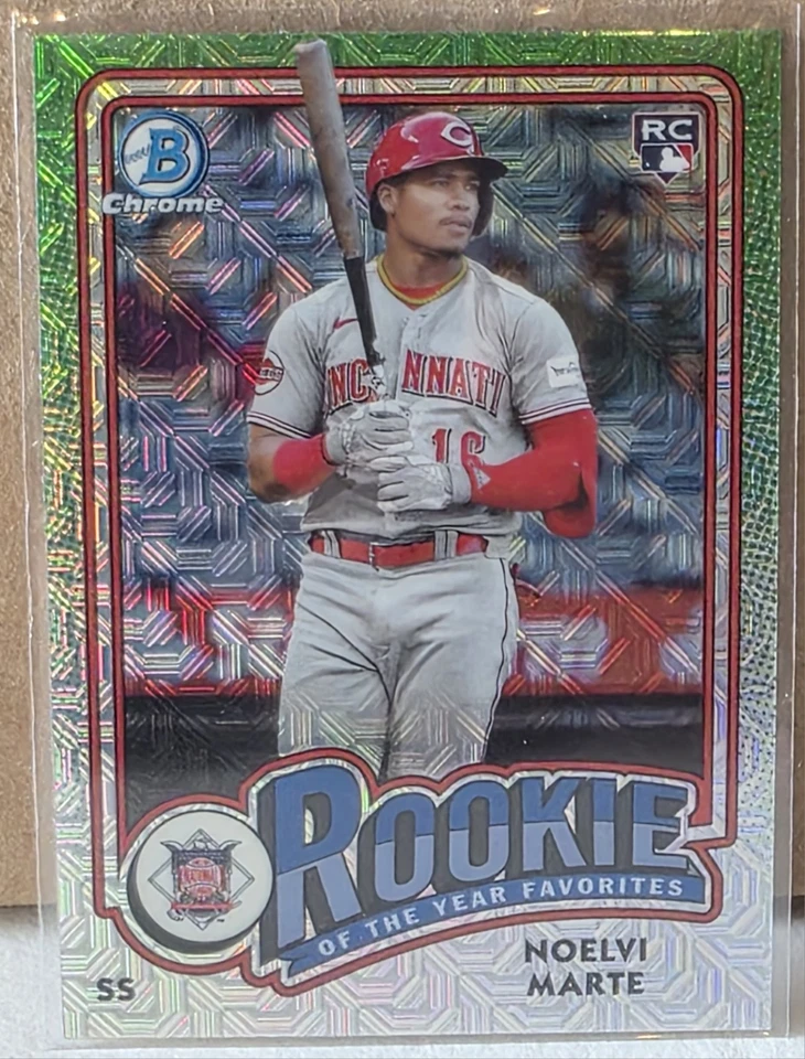 2024 Bowman - Rookie of the Year Favorites Noelvi Marte Mojo - Image 1 of 1