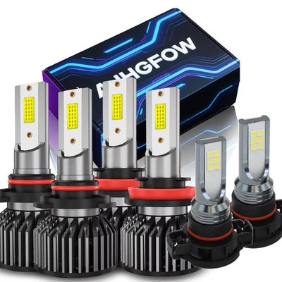 For Chevrolet Colorado 2015-2020 2021 2022 LED Headlight + Fog Light Bulbs 6000K - Image 1 of 4