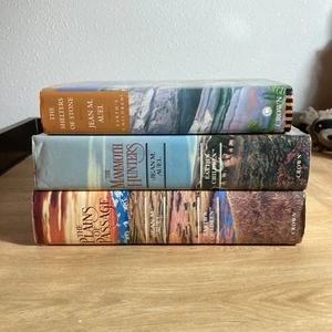 Jean M. Auel Plains of Passage Mammoth Hunter Shelters 1st Edition Hardcover Set - Picture 1 of 17