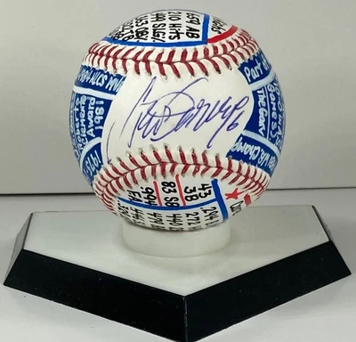 Steve Garvey Signed OML Baseball, VCBC SuperStats, Hand Painted, JSA, Dodgers - Image 1 of 4