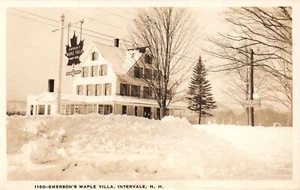 Real Photo 1160 Emerson's Maple Villa Intervale New Hampshire NH Postcard - Picture 1 of 2