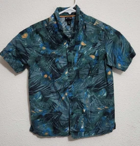 Art Class Boys XS 4/5 Short-Sleeve Button-Up Collared T-Shirt Hawaiian Graphic - Picture 1 of 3