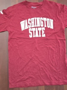 Champions Mens T Shirt Washington State Size M Color Burgundy - Picture 1 of 2