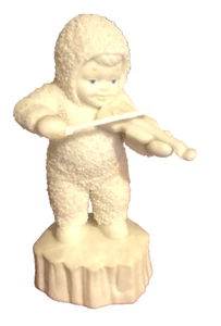 Colección Snowbaby Department 56, "Snowbaby con violín - Eres mi estrella de la suerte" - Imagen 1 de 6
