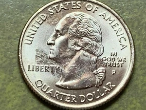 2007 P Idaho Uncirculated Quarter Struck Through Error On Both Sides Of Coin - Picture 1 of 3