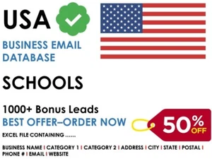 Lists of schools in USA, Public Schools, Top US schools, Private Schools, b2b - Picture 1 of 5
