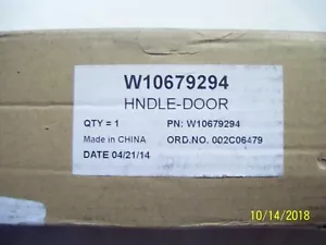 TOTALMENTE NUEVA MANIJA DE PUERTA DE MICROONDAS W10679294 ENVÍO GRATUITO - Imagen 1 de 4