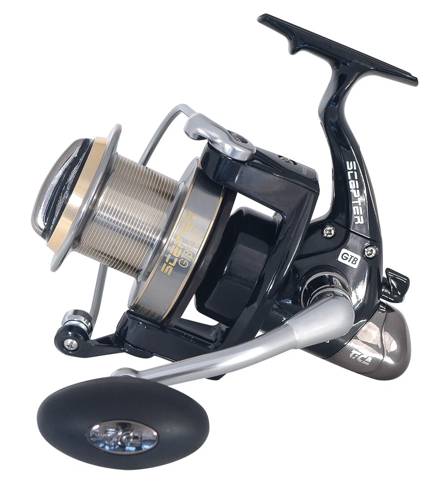 MULINELLO PESCA SURFCASTING TICA SCEPTER GTB9000 RATIO 4.1 - 2 BOBINE ALLUMINIO