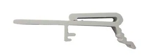 CLIPS DE CENEFA DE CUBIERTA DE POLVO VERTICAL CIEGA para pista V3000 de 1 1/2" (paquete de 6) - Imagen 1 de 3