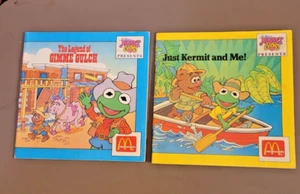 1988 Muppet Babies Legend of Gimme Gulch & Just Kermit & Me Books - Imagen 1 de 9