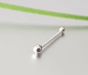 Bola de plata 925 piercing de nariz tapón de nariz anillo de nariz tapón piercing nariz stud - Imagen 1 de 6