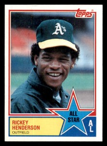 1983 Topps #391 Rickey Henderson AS