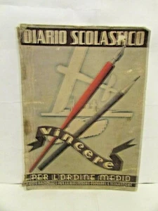vintage DIARIO SCOLASTICO 1943-44 - sc 136 - vedi foto - - Imagen 1 de 5