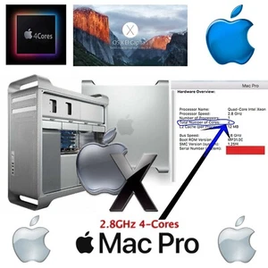 Apple Mac Pro 2.8Ghz Quad-Cores, SSD + FinalCut/Microsoft Word/Adobe and more - Picture 1 of 7