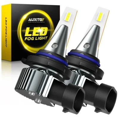 AUXITO Xenon White LED Fog Light Bulbs Driving Lamp 9006 HB4 Fanless Kit 6500K - Image 1 of 4