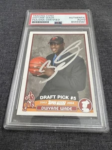 Dwyane Wade Miami Heat 2003-04 Topps Signed Auto RC Rookie PSA Authenticated - Bild 1 von 2