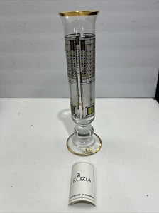 Vintage 1997 Omaggio A Frank Lloyd Wright Foundation Stained Glass Vase Egizia - Picture 1 of 12