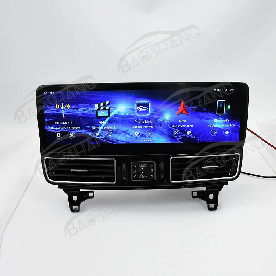 14.9英寸安卓汽车收音机屏幕汽车播放立体声适用于梅赛德斯奔驰GLE GLS 15-18  — 第 1/4 张图片