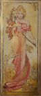 Original Painting a copy of 'Spring' by Alphonse Mucha  in Acrylics .. Beautiful