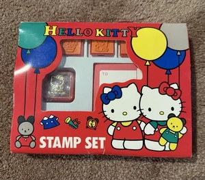 Vintage 1990 Sanrio Hello Kitty Stamp Set NIB Taiwan Rare Collectible Gift - Bild 1 von 10