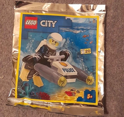 LEGO 952208 Police Diver with Underwater Scooter Polybag - Sealed - Brand New - Image 1 of 2