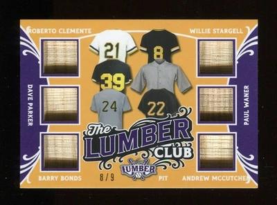 2024 ЛИСТ ПИЛОМАТЕРИАЛОВ КЛУБ TLC-6 - CLEMENTE STARGELL ОБЛИГАЦИИ CUTCH PARKER WANER 8/9 - Изображение 1 из 2