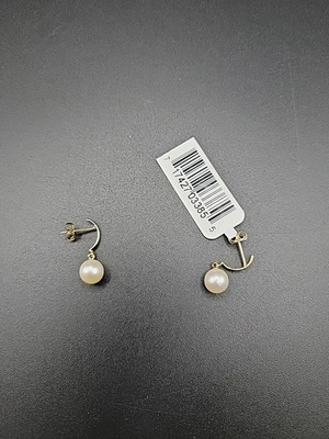 Pendientes Mastoloni Barra con Perlas 14K Foto 1 de 4