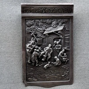 Vintage Zilpla Versilbert Repousse Rechnung Notizblock Quittungshalter NUR UMSCHLAG BESCHÄDIGUNG - Bild 1 von 13